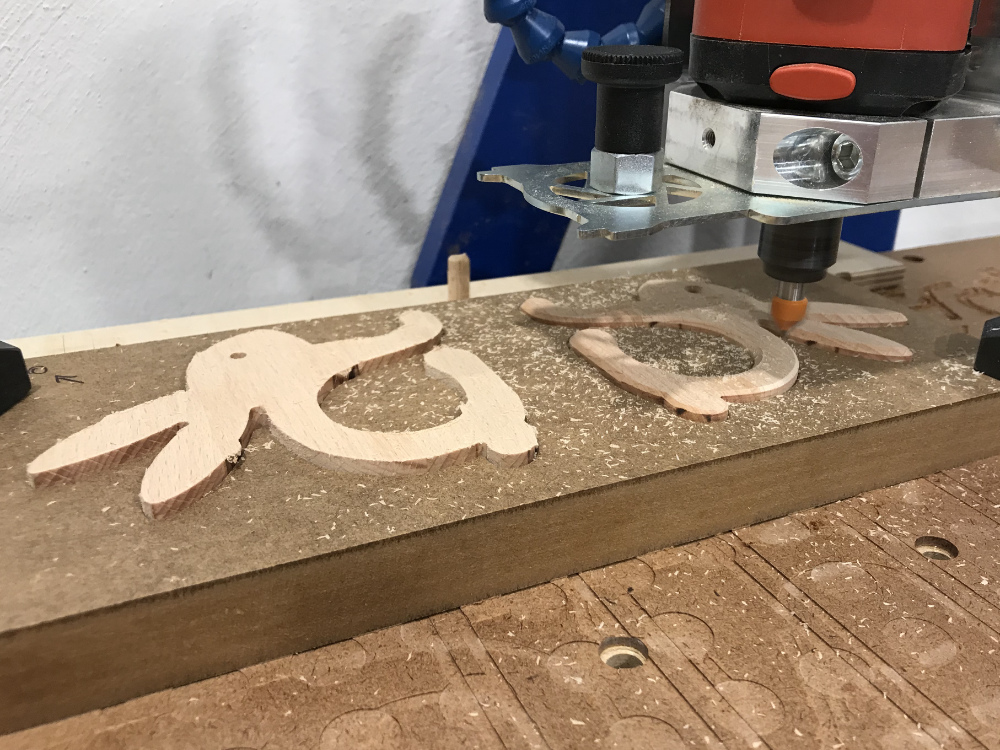 Die Fasen werden gefräst