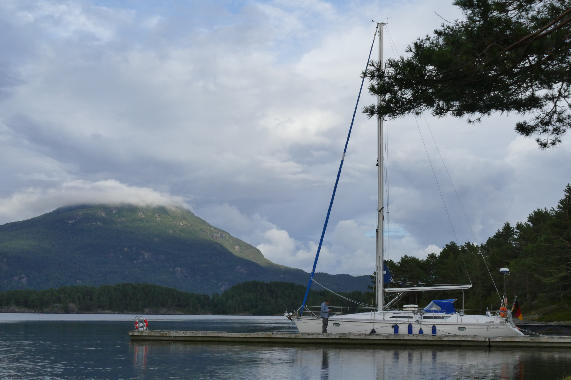 Ein einsamer Anlegesteg